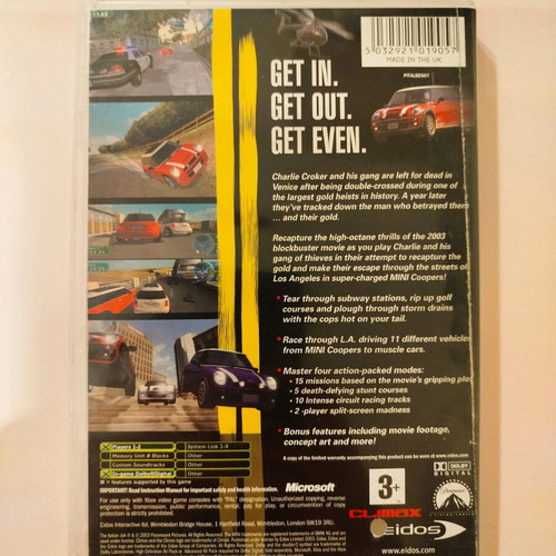 The Italian Job: L.A. Heist Xbox used