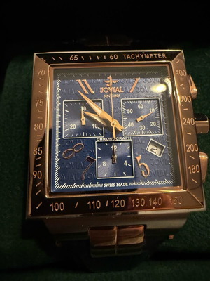 Jovial 11065GA Limited 90th Years Anniversary Edition New Men's Blue Gold Watch