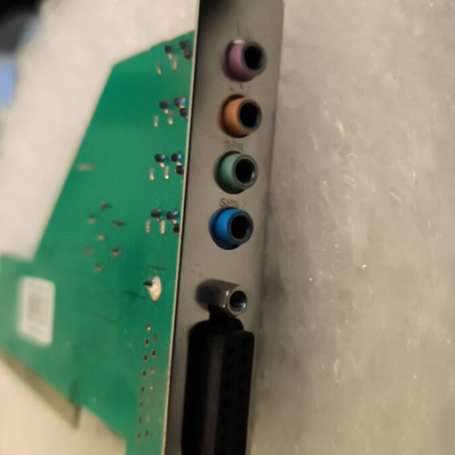 PCI 5.1 internal sound card used with Game/MIDI port