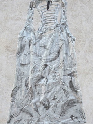 Bershka long blouse with open back, like new, medium size