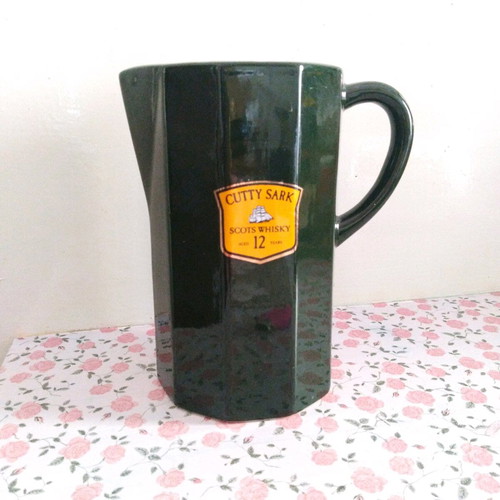Cutty Sark Scots Whisky Aged 12 Years ceramic water jug used