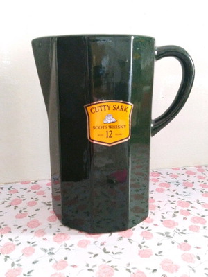 Cutty Sark Scots Whisky Aged 12 Years ceramic water jug used