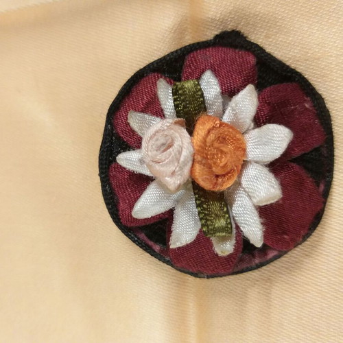 Floral lapel pin handmade