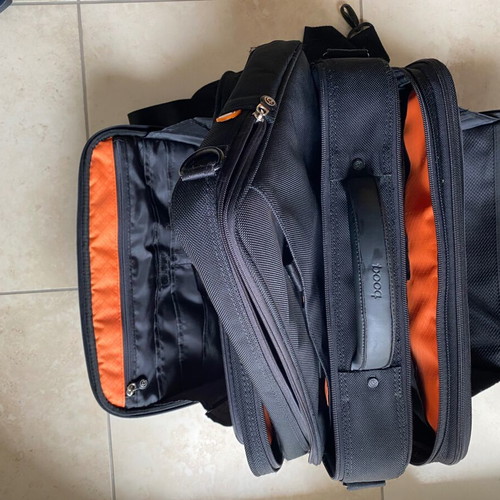 Booq Boa XL laptop bag used up to 15inch black orange