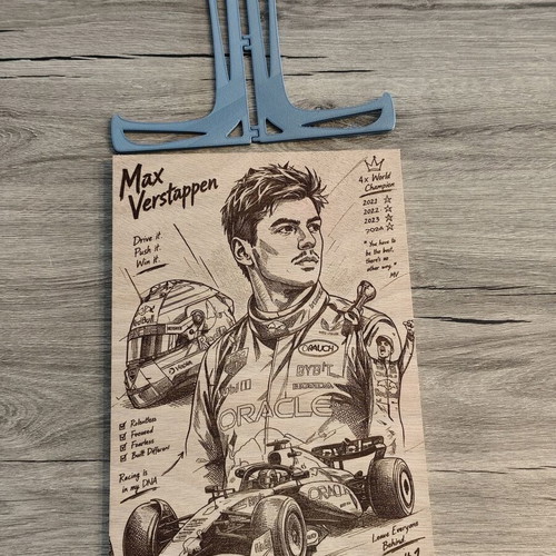 Red Bull Racing Max Verstappen wooden poster new