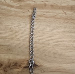 Curb-link chain silver toned used