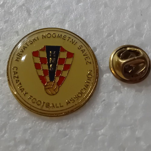 Collectible Football Pin Croatia National Team Euro and World Cup