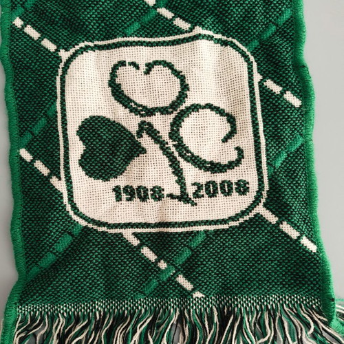 Panathinaikos collectible scarf used, centenary edition 1908-2008