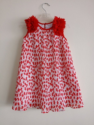 Mayoral επίσημο πλισέ φλοράλ φόρεμα κορίτσι 3 ετών σαν καινούργιο