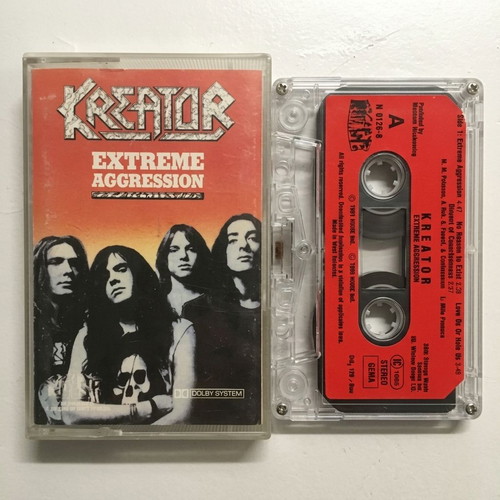Kreator Extreme Aggression cassette tape, metal