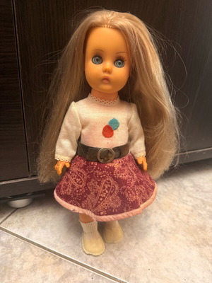 Vintage Bella doll used, 29 cm