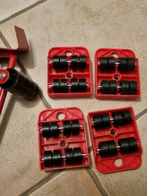 Furniture moving tool new with lifting lever and rollers