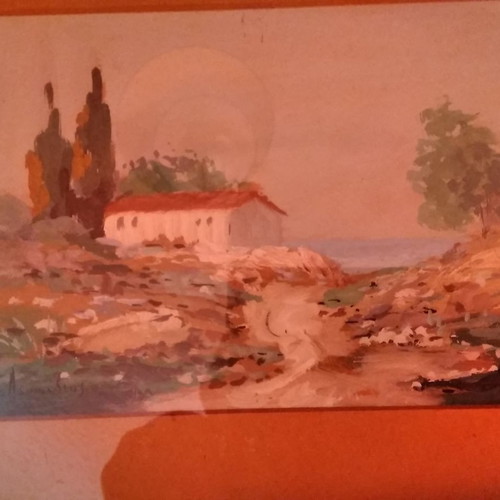 Painting authentic Apostolos Lefkadios used