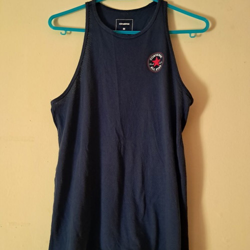 Converse sports shirt used, dark blue, size M