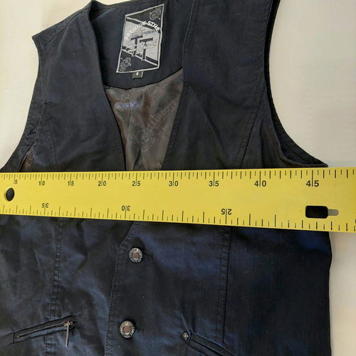 Tom Tompson men's sleeveless vest new, black, size small