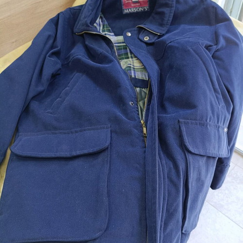 Marson's Vintage Style Men's Coat Size XXL Blue Like New