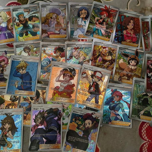 Pokemon Trainer Full Art Foil Cards set of 60 like new