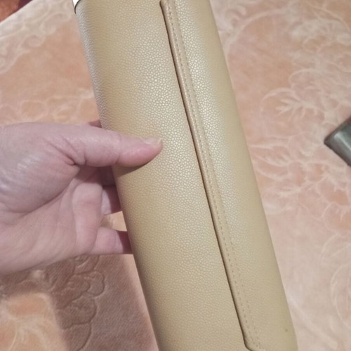 Axel handbag used, beige and gold