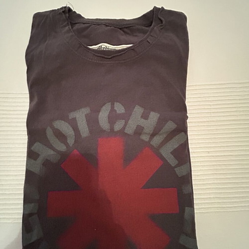 Amplified men's T-shirt, grey and red, size M, 50x68 cm