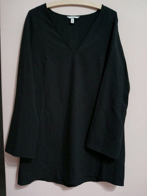 H&M women's dress black like new, alpha line, size L