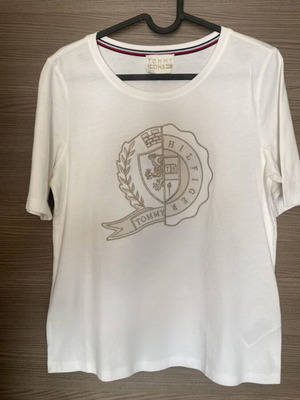 Tommy Hilfiger logo woman’s T-shirt size XS like new, white