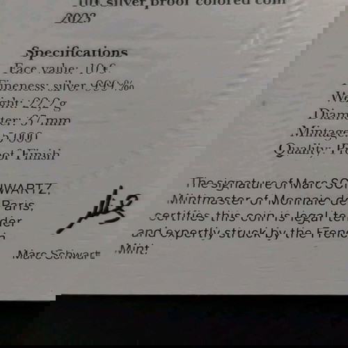 Συλλεκτικό ασημένιο νόμισμα Disney 100 χρόνια σαν καινούργιο