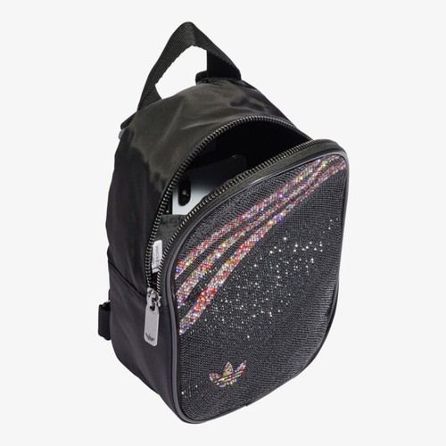 Adidas Mini Backpack Limited Edition with strass like new, black silver