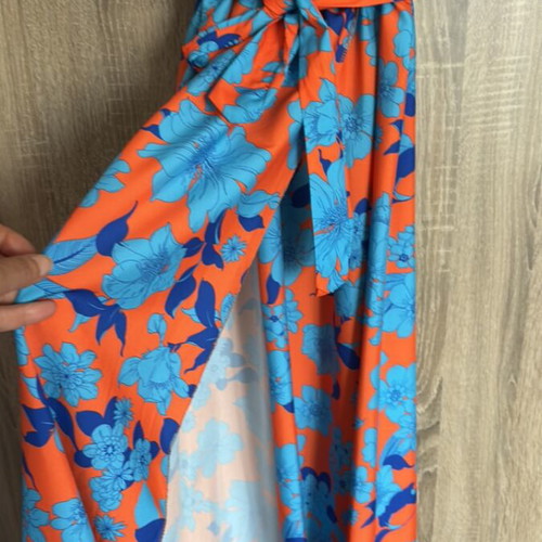 Summer dress orange one size new