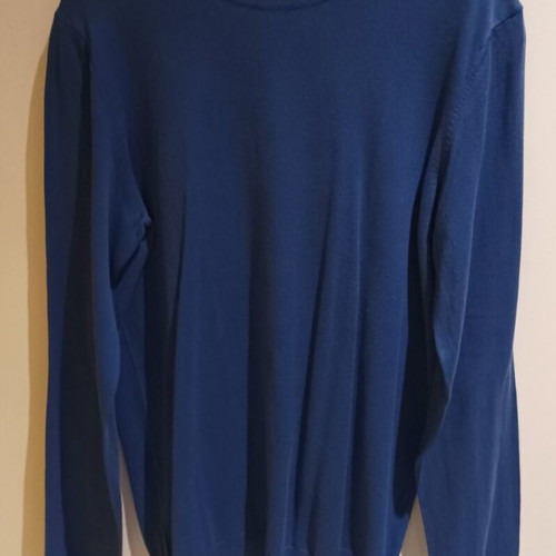 United Colors of Benetton men's sweater used, blue, size Large