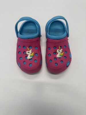 Children's Crocs size 32, pink and blue