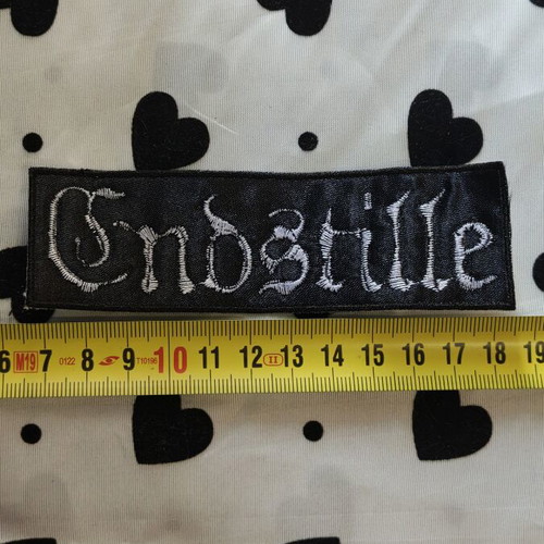 Endstille logo embroidered patch