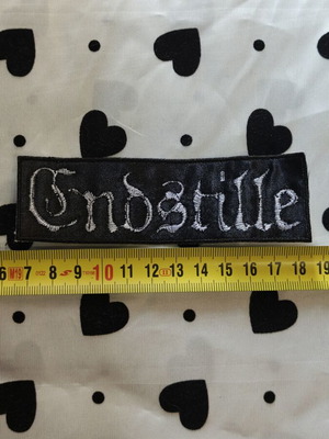 Endstille logo embroidered patch