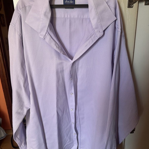 Men's dress shirt lilac used size 4XL