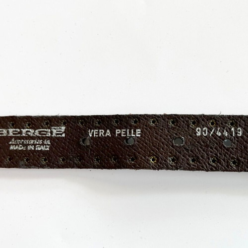 Berge leather belt brown, like new, size 90