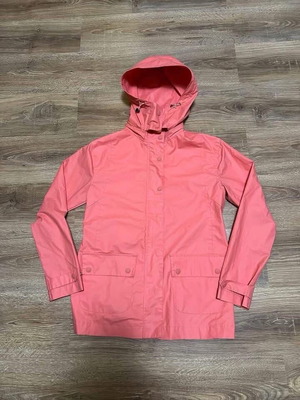 Ilse Jacobsen PVC Coral Rain Jacket women's size S used, pink