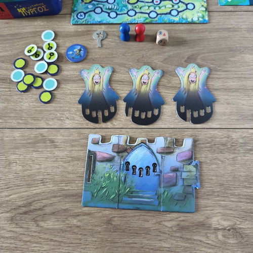 The Enchanted Tower board game used, metal box, 4+ years