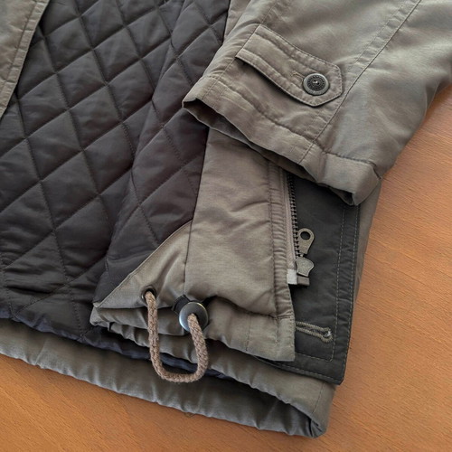 Men's parka jacket vintage khaki brown green XXL used