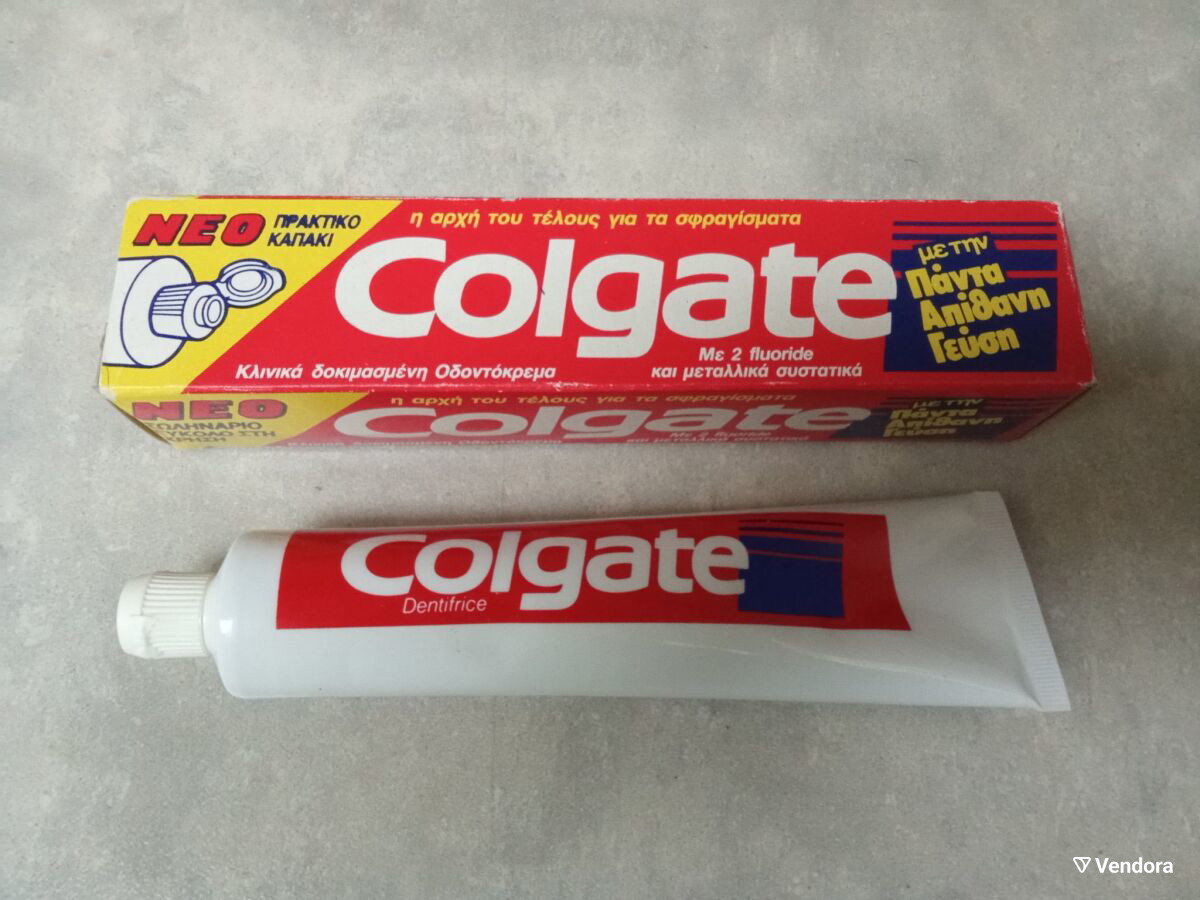 Винтидж паста за зъби Colgate от 1990 г.… - € 22,00 - Vendora.bg