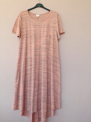 LuLaRoe Carly Heathered Midi Dress, plus size