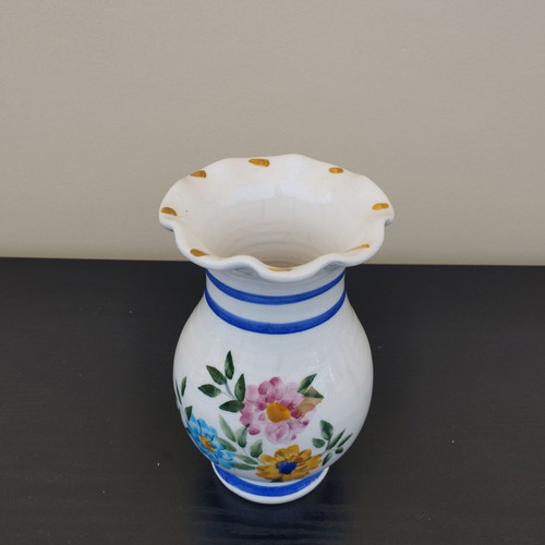 Vintage ceramic vase like new, hand painted