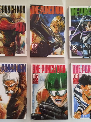 One Punch Man manga τόμοι 1-6 σαν καινούργιοι, αγγλικά