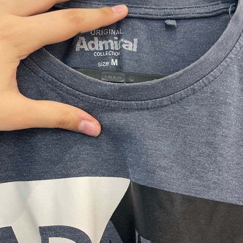 Admiral men's t-shirt blue with ADNYC print size M like new