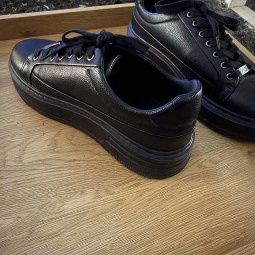 Renato Garini leather sneakers size 42, black