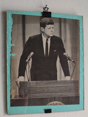 Vintage Κάδρο JFK (1961) αυθεντική σελίδα περιοδικού, σαν καινούργιο