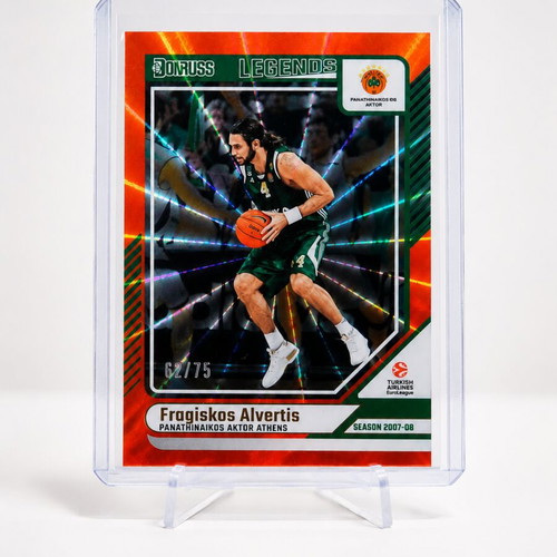 Fragiskos Alvertis Donruss 24-25 numbered 62/75 card like new