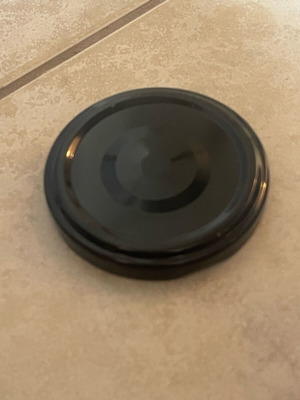 Aluminum cap T.O 53 black new, pack of 12 pieces