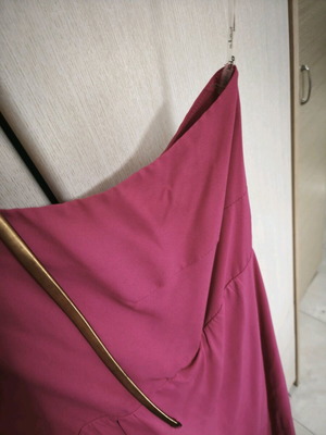 Open fuchsia dress XXL like new