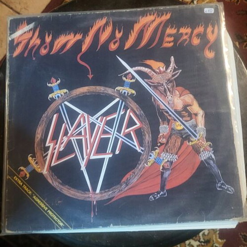 Slayer Show No Mercy vinyl like new with extra song Aggressive Perfector
