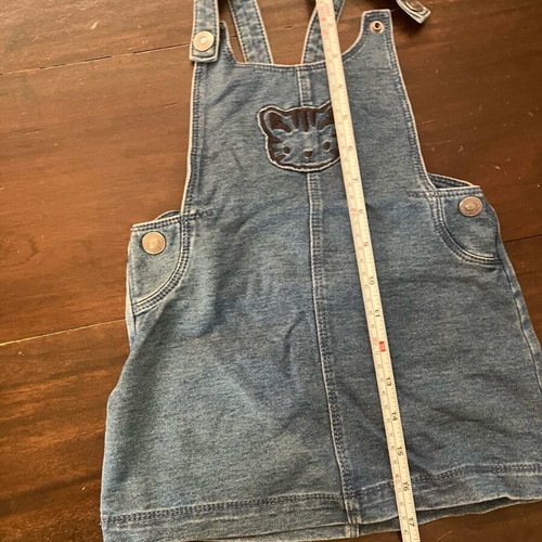 Benetton denim salopette 18-24 months like new