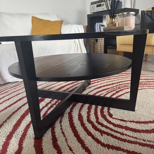 IKEA round wooden coffee table used 80x80 cm